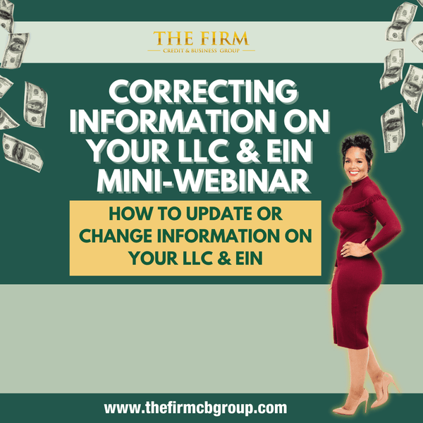 How To Correct Information On LLC & EIN